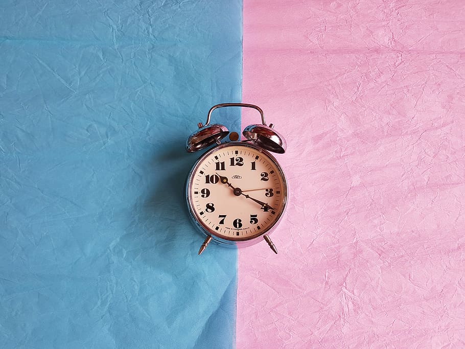 silver bell alarm clock, hour s, old, time, mood, antique, retro HD wallpaper