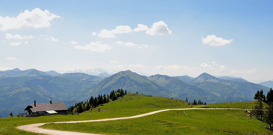 alps, mountains, austria, roads, nature, alpine, blue, browse HD wallpaper