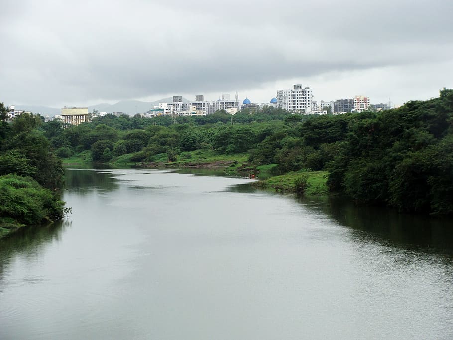 HD wallpaper: river, mutha river, pune river, pune city, river in india,  river in city | Wallpaper Flare