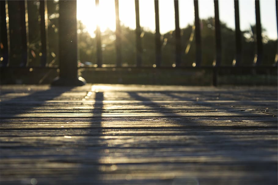 untitled, low, angle, photography, gray, wooden, floor, crepuscular HD wallpaper