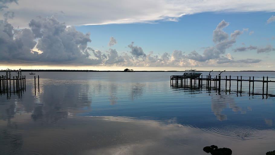 Dunedin, Harbor, Sea, tranquility, water, sky, tranquil scene HD wallpaper