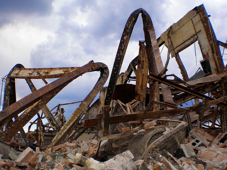 devastation, fire, burn, disaster, danger, destruction, damage HD wallpaper
