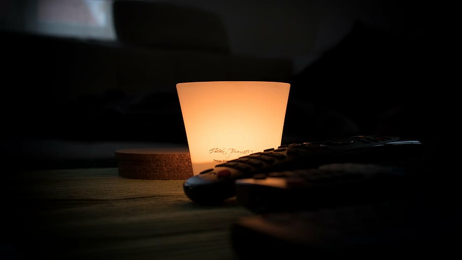 blur, candle, close-up, dark, flame, focus, hot, indoors, light HD wallpaper