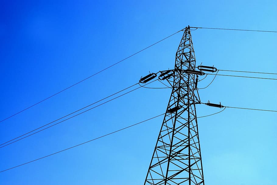 High-Voltage Line, the voltage, current, energy, energy network HD wallpaper