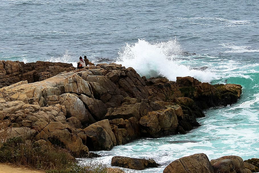 ocean, love, sea, nature, rock - Object, coastline, beach, wave HD wallpaper