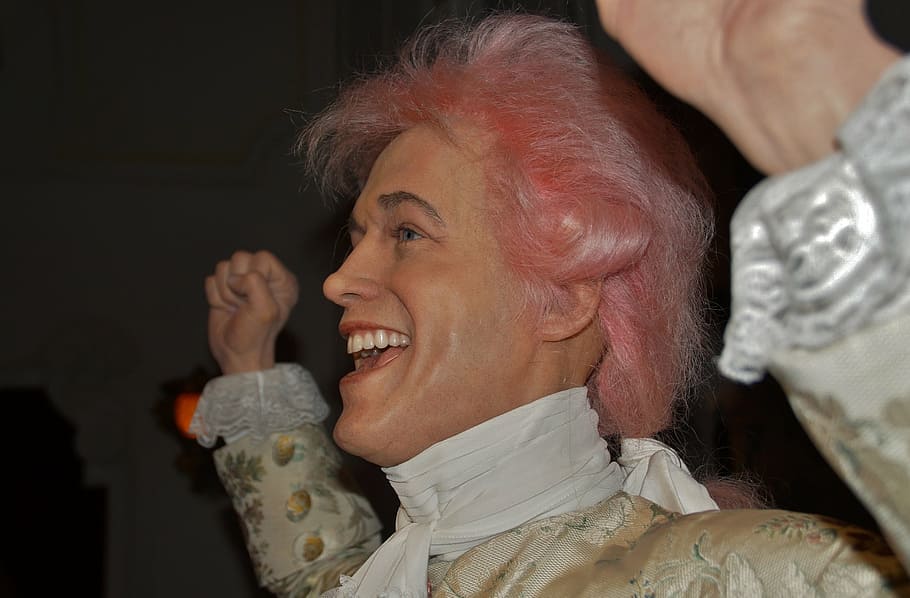 mozart, the dummy, wax, waxwork, grevin, wax museum, emotion HD wallpaper