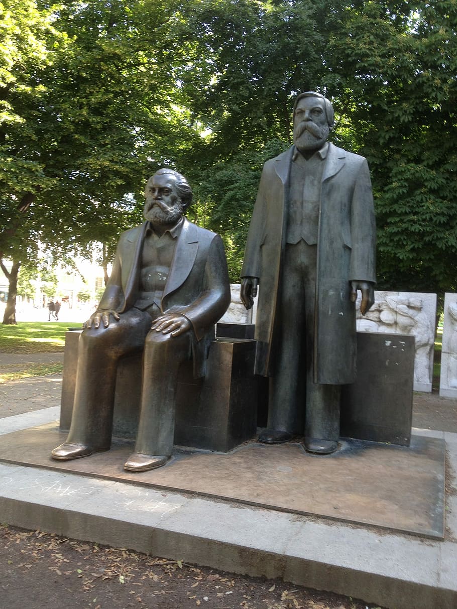 Monument, Germany, Berlin, Marx, Angel, places of interest HD wallpaper