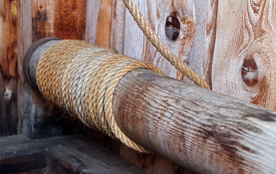 Dew, Rope, Woven, Twisted, twisted ropes, knitting, wood, role HD wallpaper