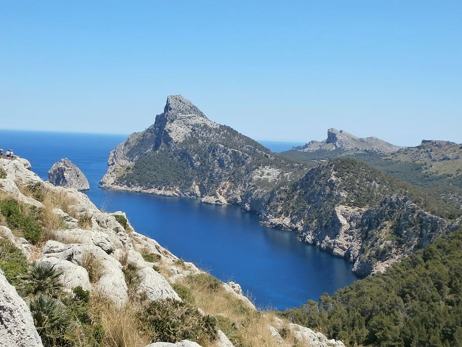 formentor, rocks, majorca, costa, sea, spain, nature, mountain HD wallpaper