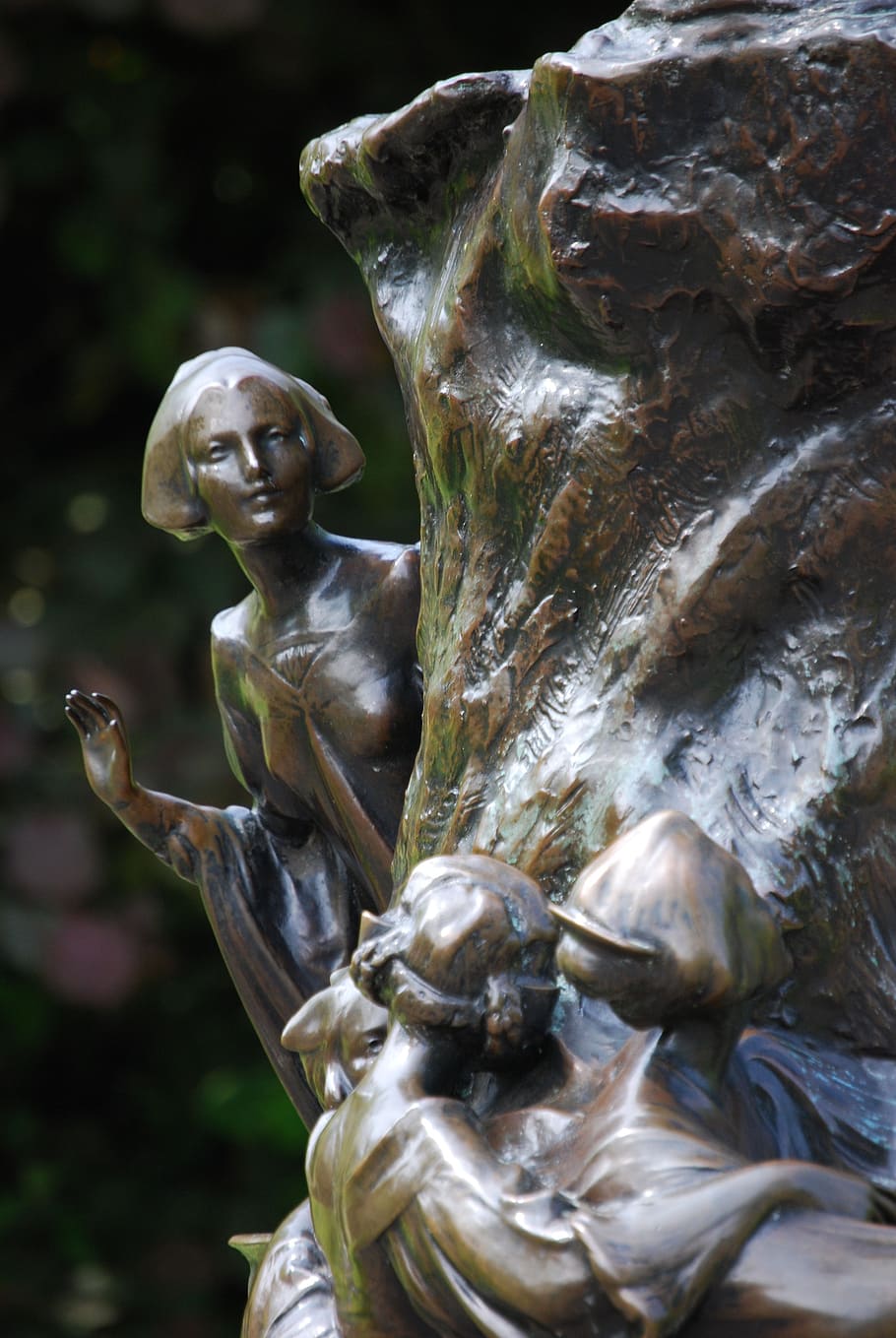peter pan, story, character, statue, bronze, kensington gardens HD wallpaper
