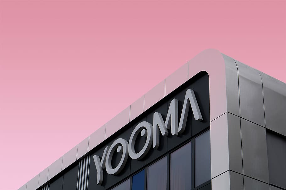 photo of Yooma building signage, architectural Yooma building HD wallpaper