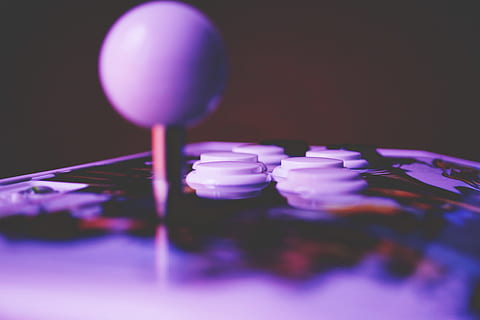 fun, games, purple, arcade, machine, buttons, close-up, no people HD wallpaper