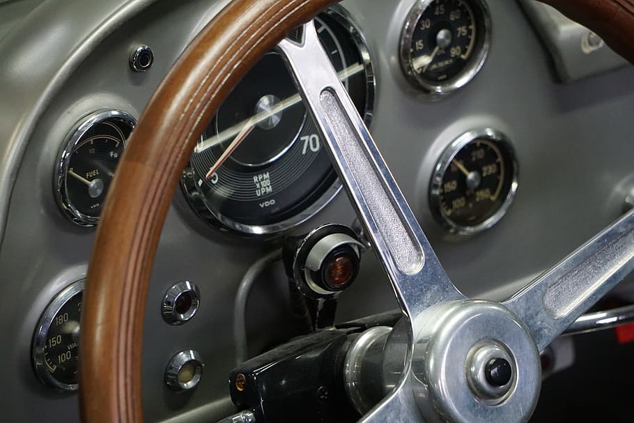 oldtimer, instruments, classic, wood, automotive, passengers cars HD wallpaper