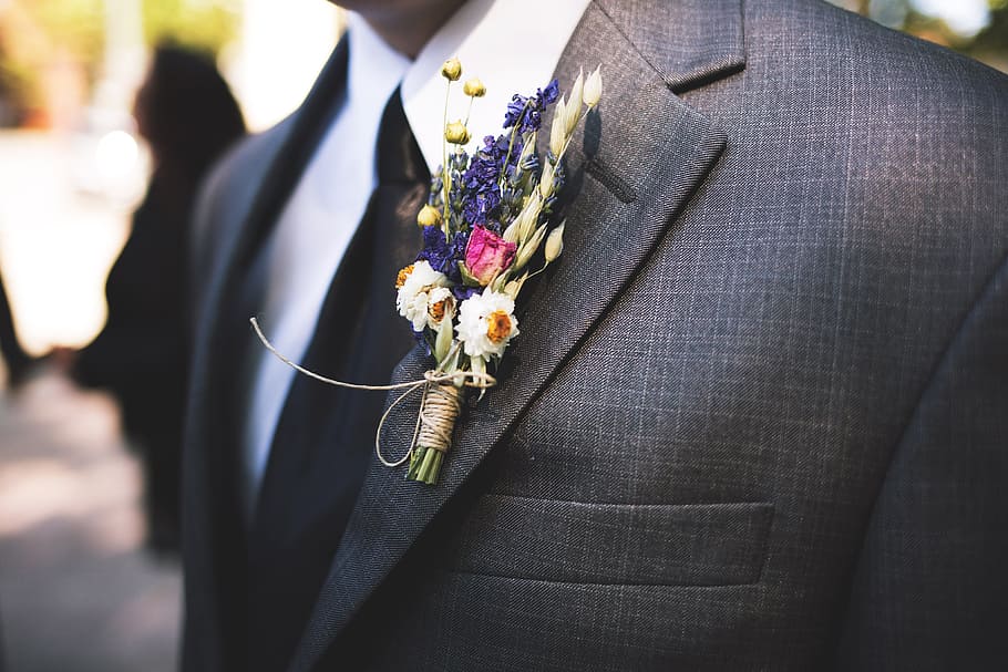 Wedding groom in suit, people, bride, married, love, men, bridegroom HD wallpaper