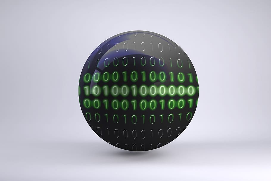 Code, Sphere, 3D, Technology, 3d sphere, hacking, internet HD wallpaper