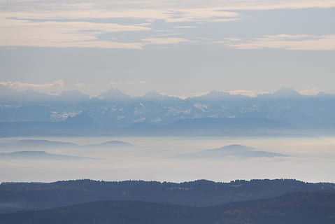alpine, black forest, panorama, feldberg, switzerland, hairdryer HD wallpaper