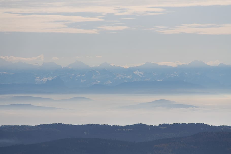alpine, black forest, panorama, feldberg, switzerland, hairdryer HD wallpaper