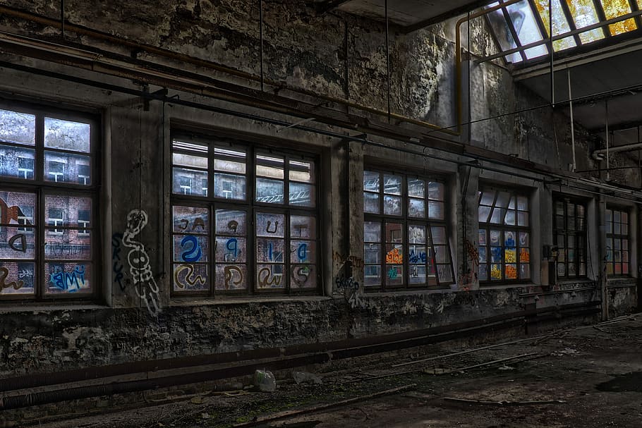 leave, architecture, old, window, within, building, light, darkness HD wallpaper