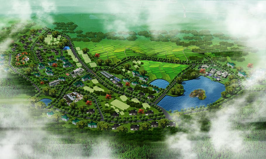 plan, in rural areas, china, visualization, nature, plant, tree HD wallpaper