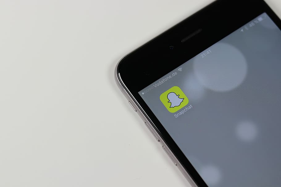 Snapchat application screengrab, Social Media, social network