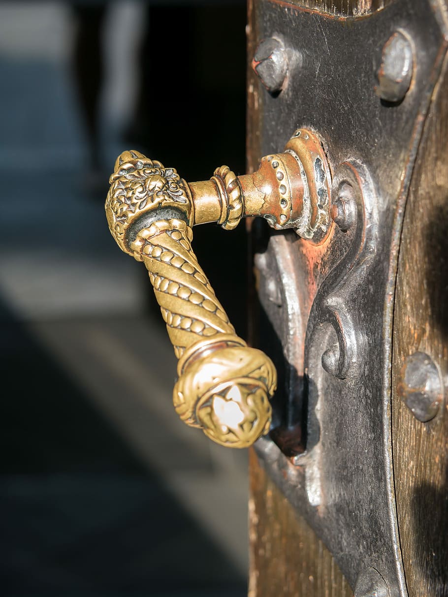 Door Knob, Door, Handle, Door Handle, castle, blacksmithing HD wallpaper