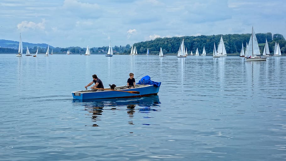 Rowing Boat, Boat, Rowing, Sailing Boat, Boot, lake, water HD wallpaper