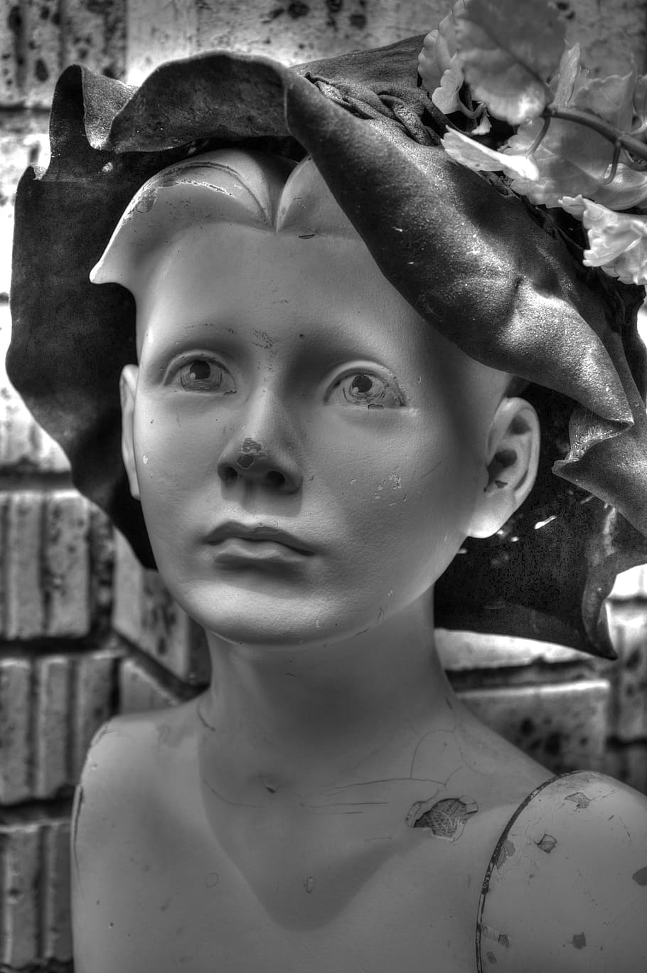 sculpture, creative, concrete, artistic, headshot, portrait HD wallpaper