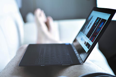 black laptop computer, leg, tablet, windows, tech, technology HD wallpaper