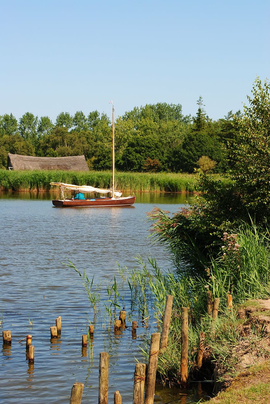 norfolk, broads, boat, fen, anglia, water, east, england, nautical Vessel, HD wallpaper