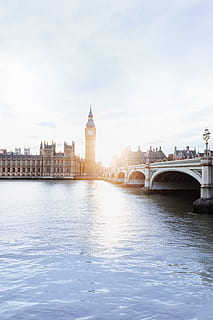 Elizabeth Tower, London, Big Ben, London, Westminster Bridge HD wallpaper