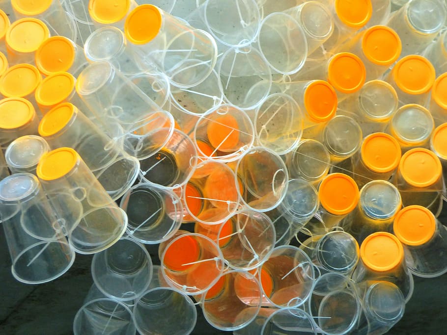 mug, cups, model, plastic, installation, fine art, the art of HD wallpaper