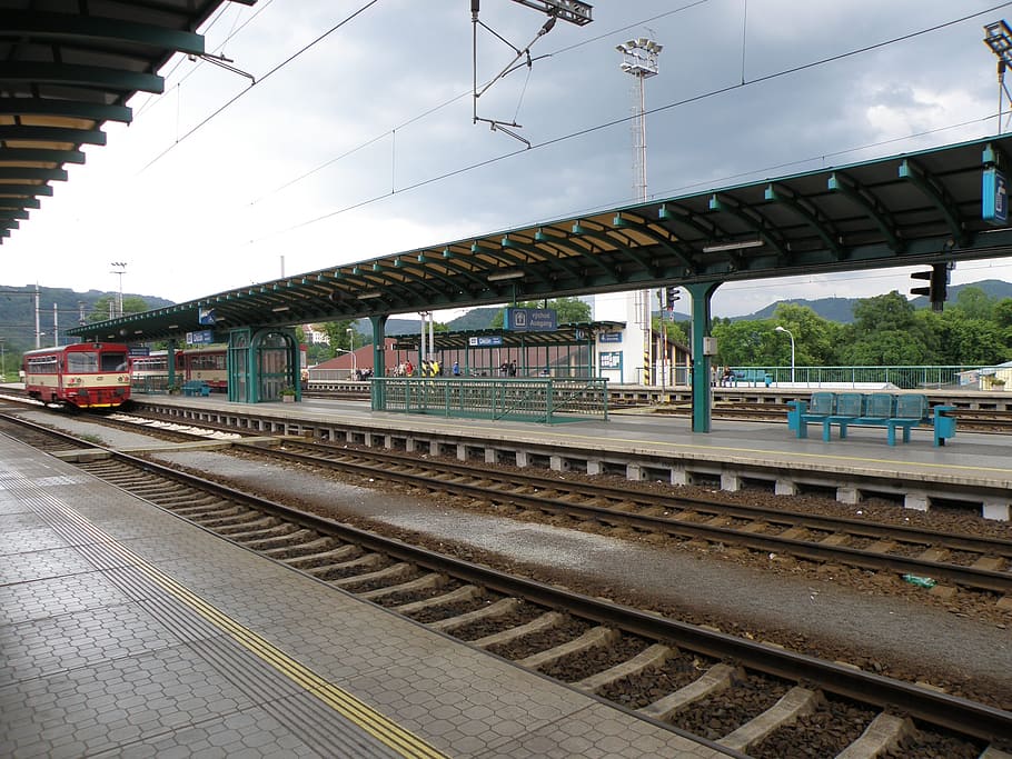 station, track, platform, rail transportation, railroad track HD wallpaper