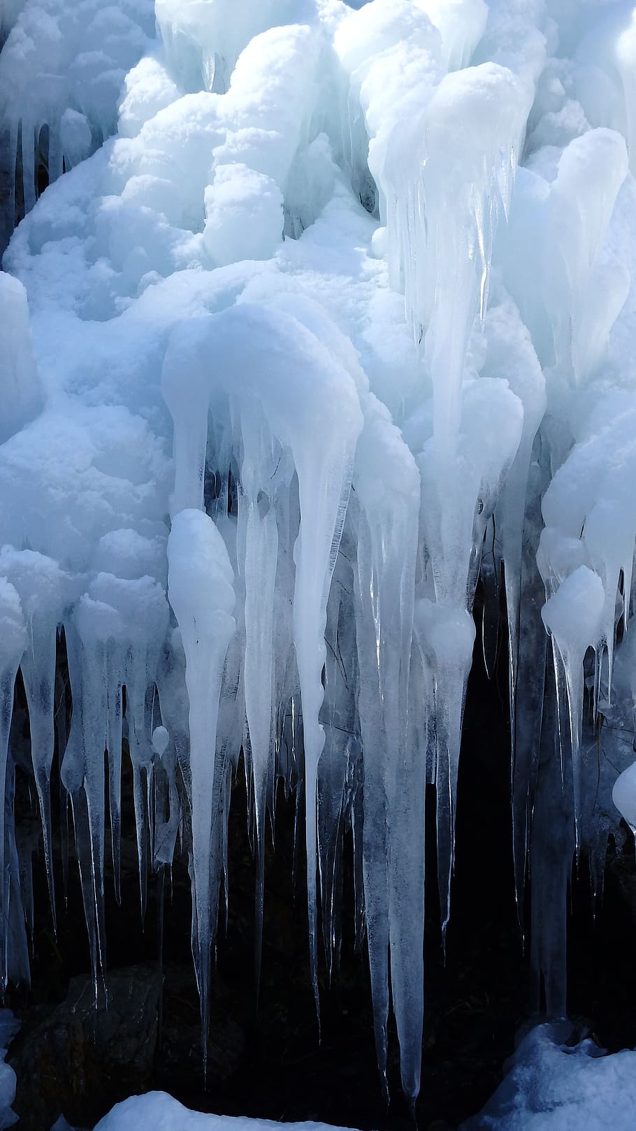 ice cubes, winter, cold, frozen, triangle live, cold temperature, HD wallpaper