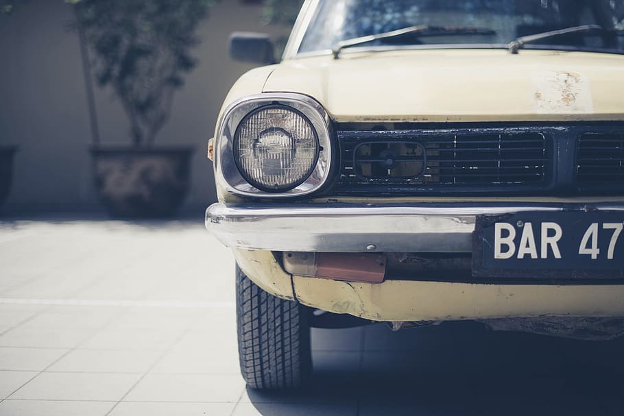 car, classic, headlight, vehicle, vintage, land vehicle, motor vehicle HD wallpaper
