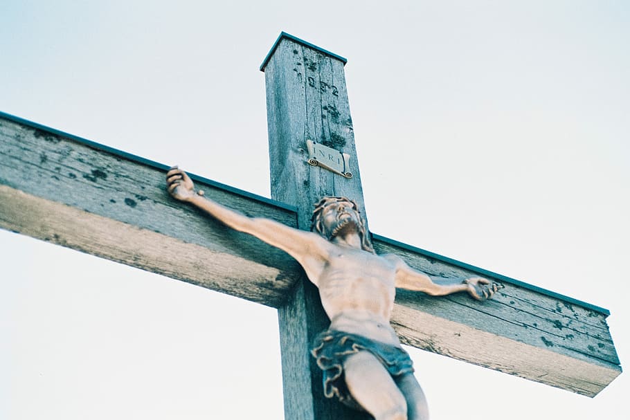 Hd Wallpaper Jesus Christ On Cross Painting Crucifix Under