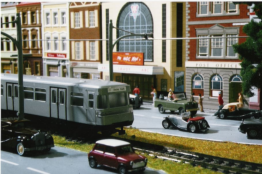 model train, model railway, s bahn, toys, scale h0, england, HD wallpaper