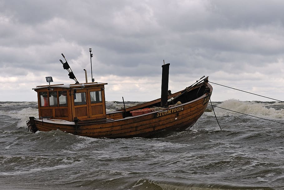 Boot, Baltic Sea, Sea, Coast, Beach, Ship, usedom, nautical Vessel, HD wallpaper