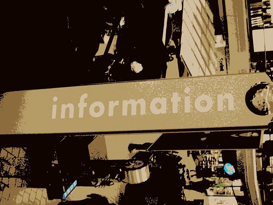 business, objects, information, kiosk, help, help desk, poster HD wallpaper
