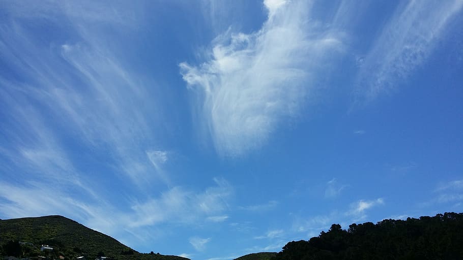 Blue Skies, Cloud, Rays, Summer, sky, sunny, day, nature, good weather HD wallpaper