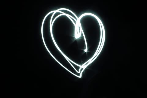 HD wallpaper: time lapse photo of heart, white, light, black, love, symbol  | Wallpaper Flare
