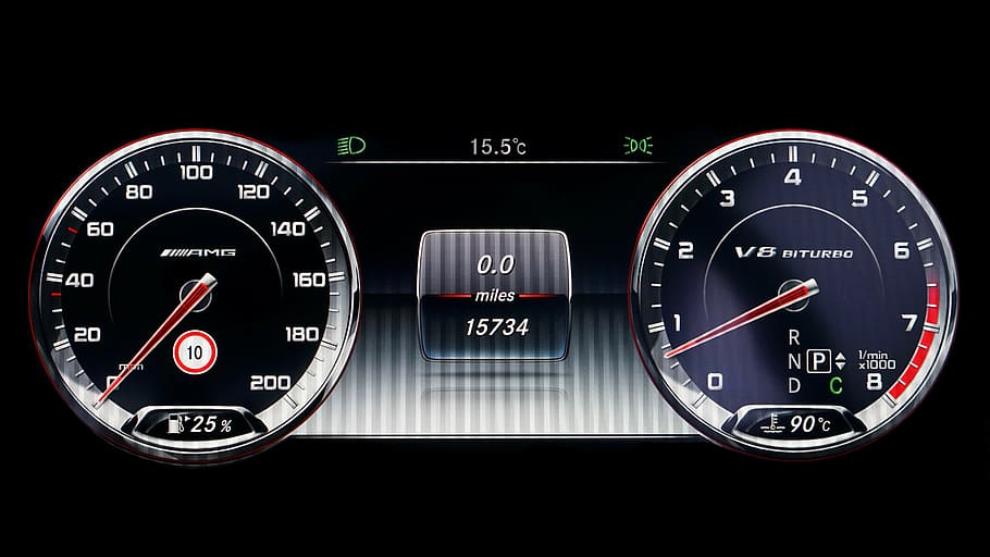 vehicle industrial cluster panel, speedometer, car, dashboard, HD wallpaper