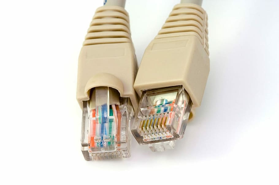 beige and multicolored ethermet cable, Ethernet, Cable, Cable, Broadband HD wallpaper