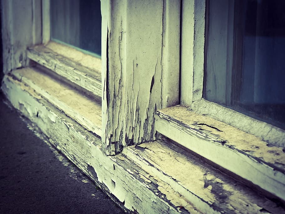white wooden window frame, window frames, decay, old, forget HD wallpaper