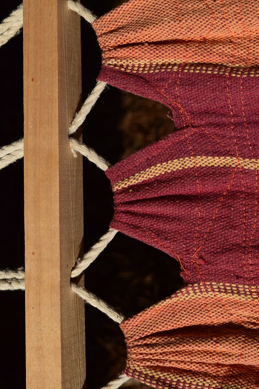 close, hammock, fabric, rope, wood, summer, cozy, mediterranean HD wallpaper