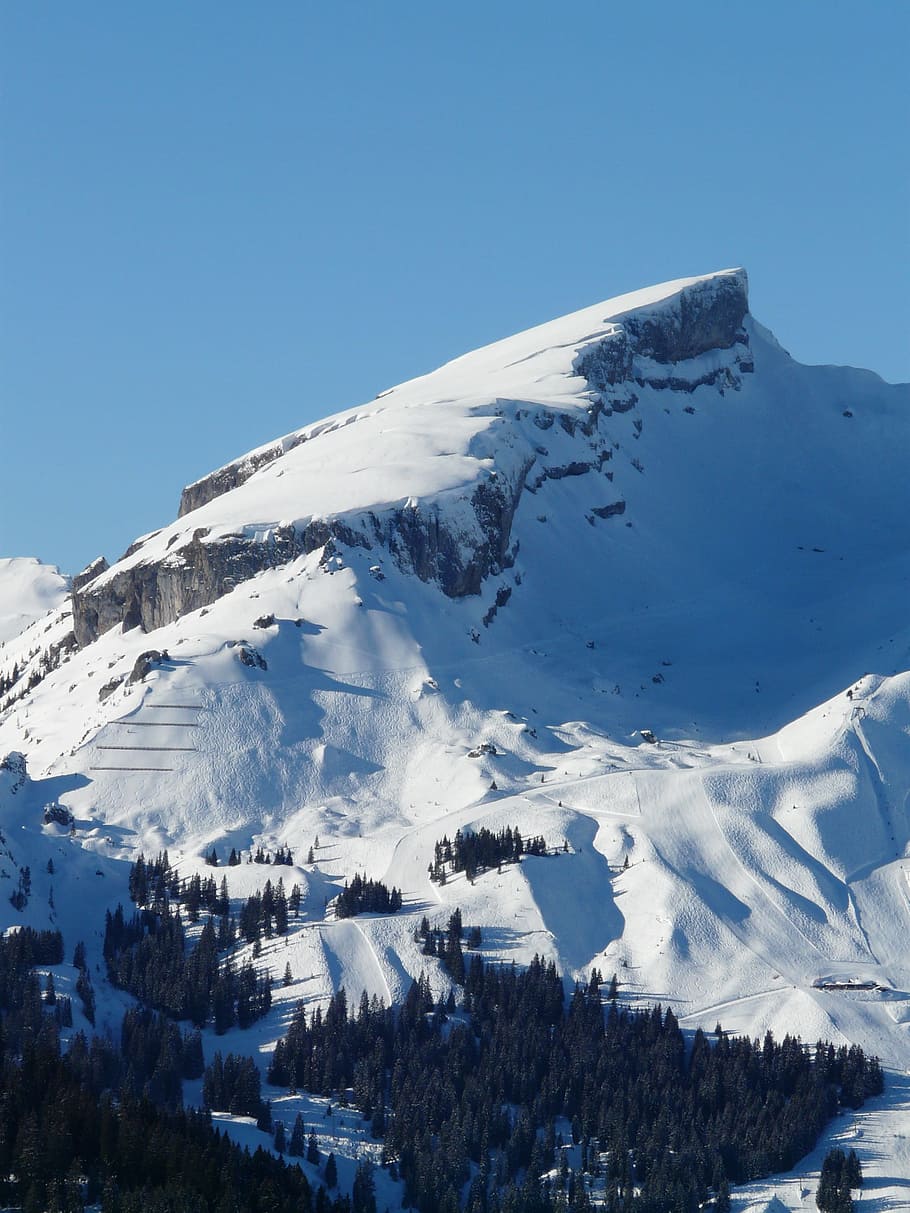 High, Mountain, Alpine, Allgäu, ifen, rock, ski area, skiing HD wallpaper