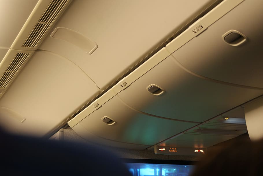 airplane, the cabin, while, seat, transportation, air vehicle HD wallpaper