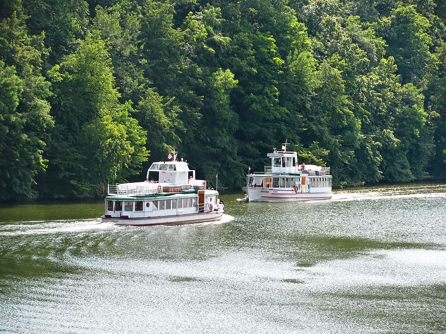 lake, brno, prigl, reservoir, water, wood, forest, ship, ships HD wallpaper