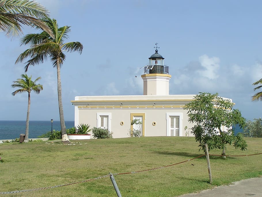 lighthouse, vieques, caribbean, puerto, rico, island, travel