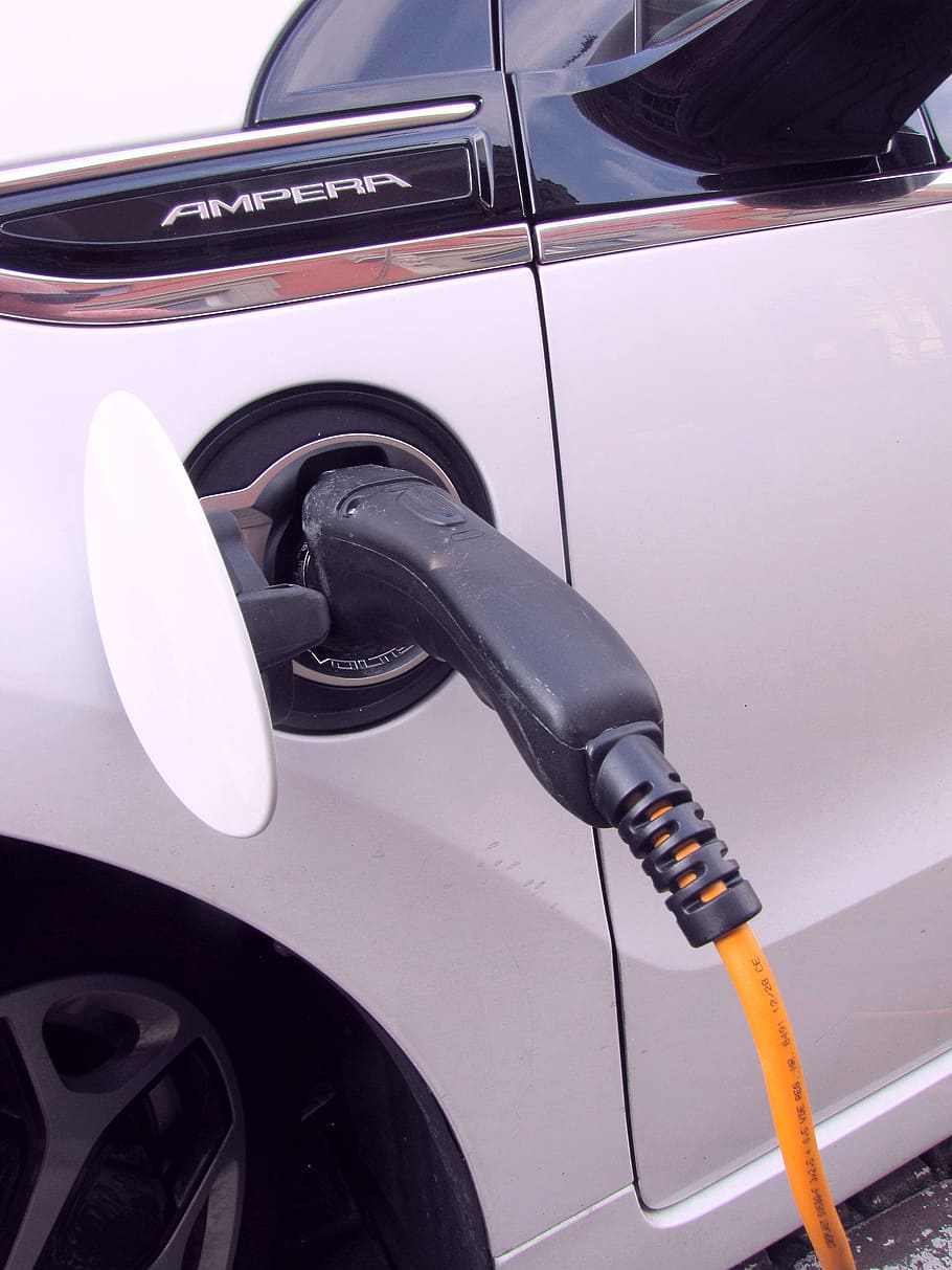plug-in, electricity, e-car, hybrid car, power cable, opel ampera, HD wallpaper