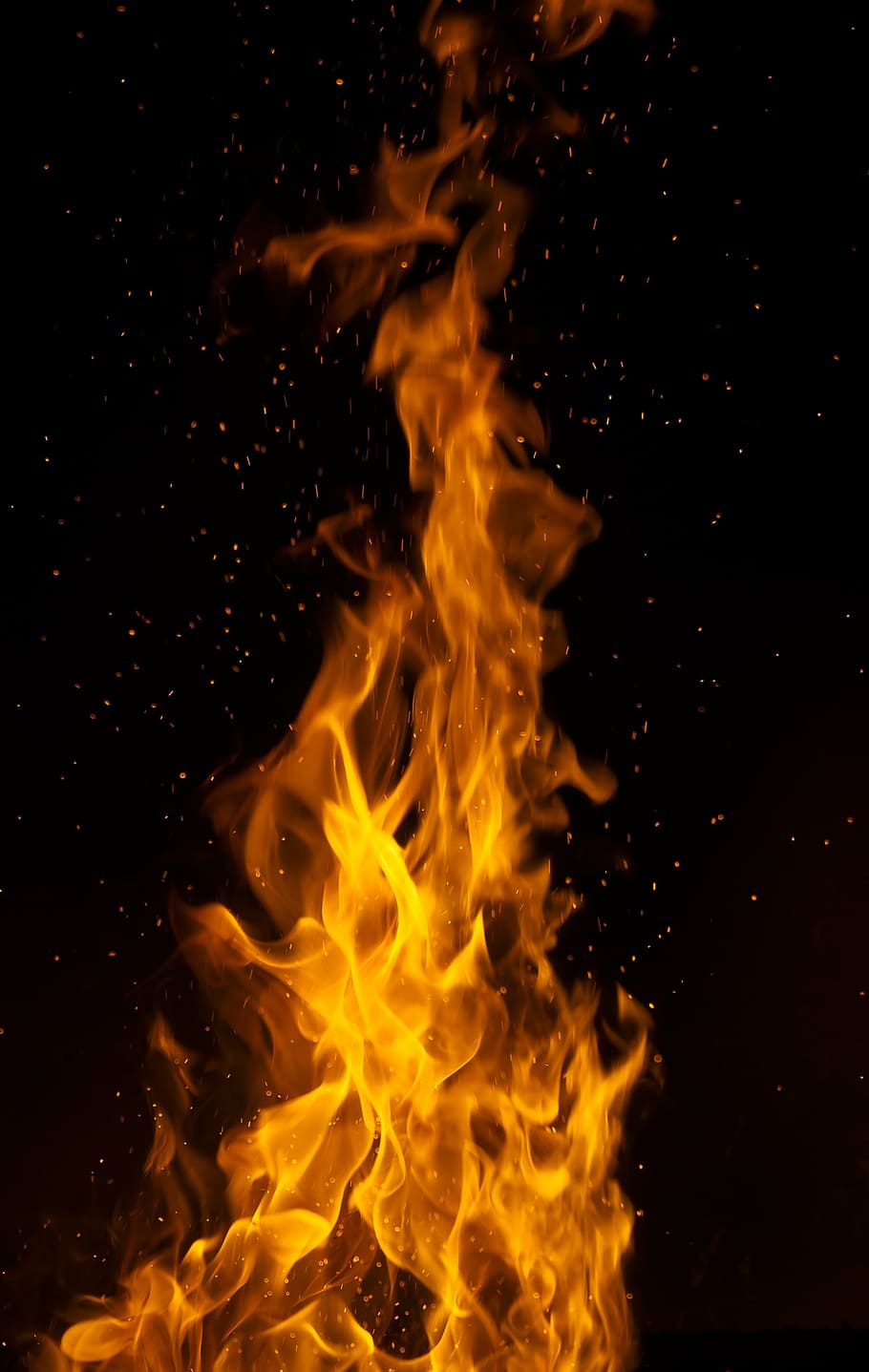 fire illustration, flame, forge, heat - temperature, red, burning HD wallpaper